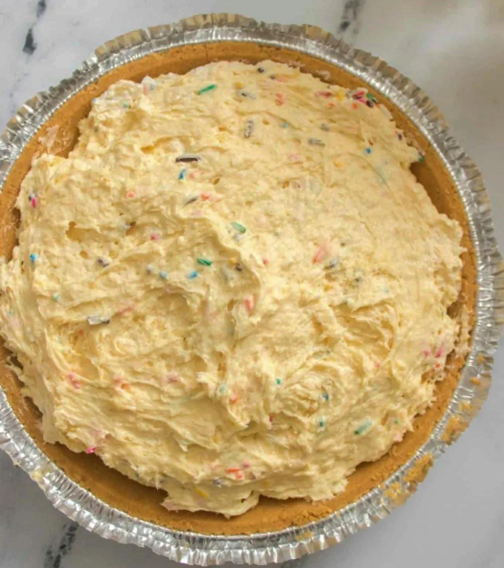 Titelbild für No Bake Funfetti Cheesecake