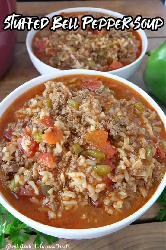 Titelbild für STUFFED BELL PEPPER SOUP